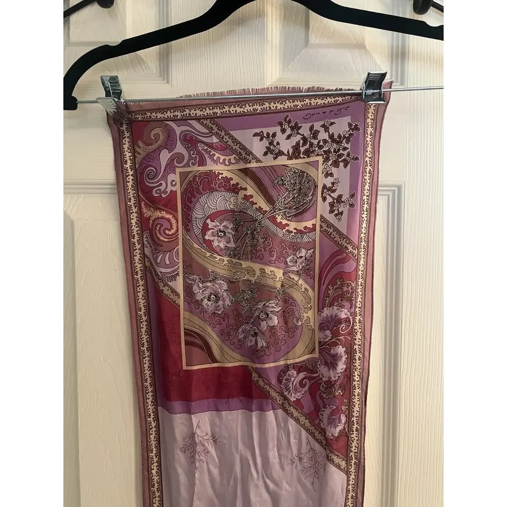 VTG Oscar De La Renta Scarf Silk